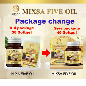 2x MIXSA FIVE OILS 5 Natural Stimulate Metabolism Brain Bones Sleep Balance Mixa