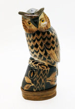 Load image into Gallery viewer, Owl Sculpture Water Buffalo Horn Carved 6&quot; Feng Shui Decor Collectible Gift V.18