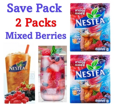 2x NESTEA Instant Mixed Berries High Vitamin C Thai Tea Iced Hot Halal