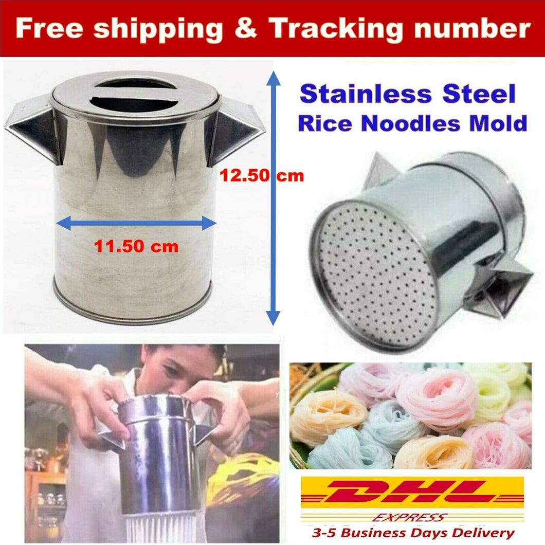 Thai Traditional Rice Noodle Maker Khanohm Jeen Mold Stainless Steel Cookware