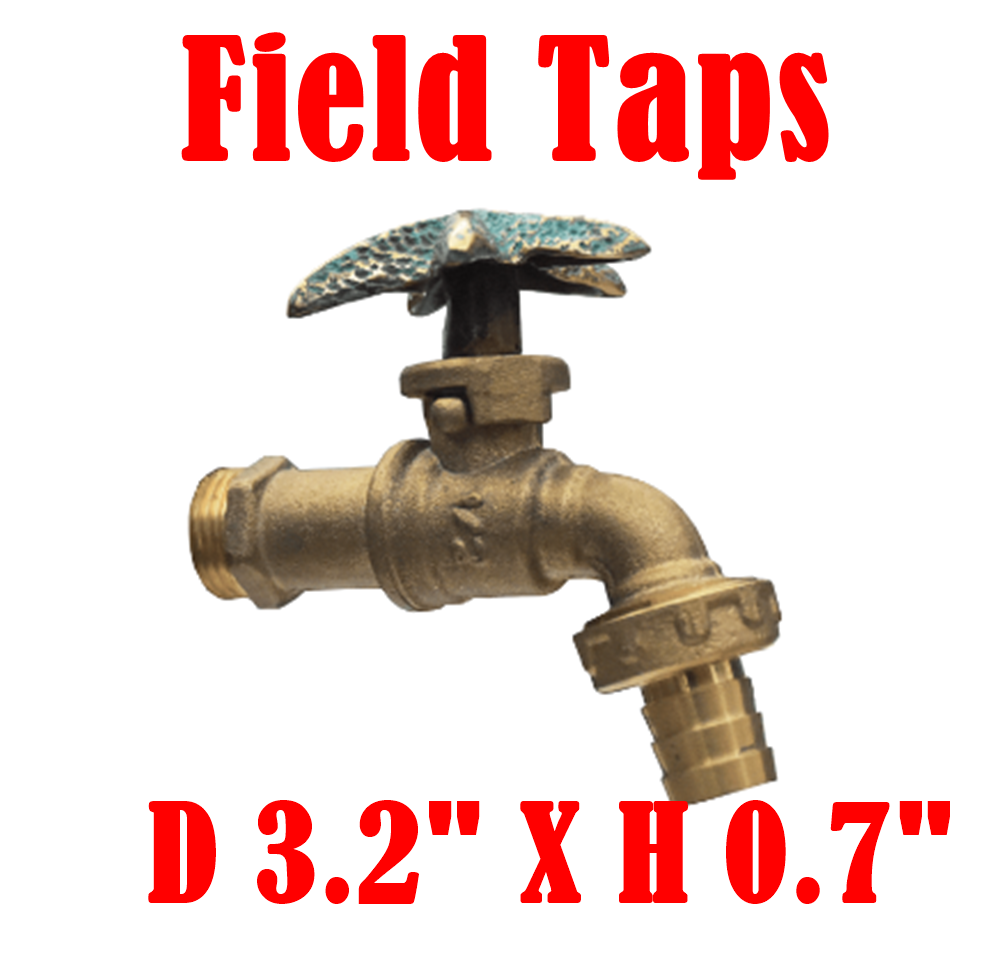 Brass Faucet Vintage Garden Wall Mounted Water Tap Star Fish Animal DecorOutdoor