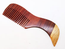 Load image into Gallery viewer, Comb Wood Shell Pearl Hand Carve Sculpture Decor Good Luck Beauty Fortune