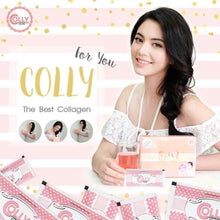 Load image into Gallery viewer, Colly Pink Collagen 6000 mg Strawberry Flavor Drink Collagen Peptide