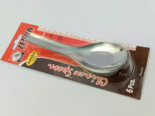 Load image into Gallery viewer, Jumbo Spoons ZEBRA x6 Stainless Steel Hot And Sour Soup Kitchen Ramen