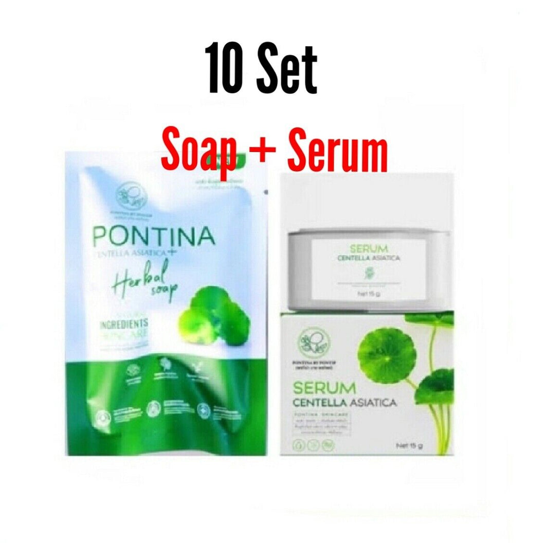 10 Set Skin Whitening Cleansing Soap+Acne Spot Dark Spot Corrector Remover Serum