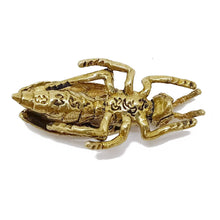 Load image into Gallery viewer, Golden insect Brass Amulet Miniature Talisman Love Charm Magic Thai Pendant