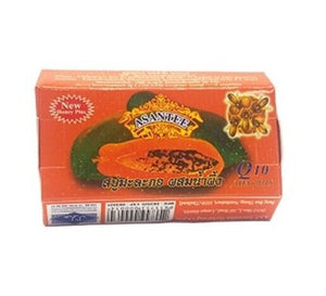 12x Asantee Thai Papaya Herbal Skin Lightenin whitening soap bar hand soap 125 g