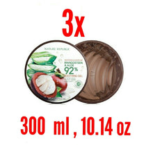 Load image into Gallery viewer, 3x SOOTHING &amp; MOISTURE GEL ALOE MANGOSTEEN 92% Anti Oxidant Protect Skin 300 ml