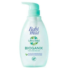 Load image into Gallery viewer, 3X Babi Mild Ultra Mild Bioganik Organic Head Body Baby Bath Gentle Touch 380ml