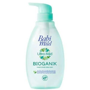 3X Babi Mild Ultra Mild Bioganik Organic Head Body Baby Bath Gentle Touch 380ml