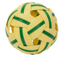 Load image into Gallery viewer, Rattan ball sepak takraw kick volleyball new training sport game yellow green