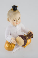 Load image into Gallery viewer, Thai Traditional Instrument Resin Classic Doll Costume Drum Collectible Decor