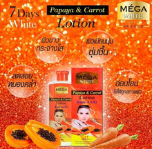 Load image into Gallery viewer, 3x MEGA White Gold France Papaya &amp; Carrot SPF50 PA+++ Skin Whitening Body Lotion