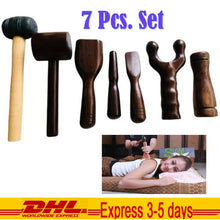 Load image into Gallery viewer, Set 7 Wooden Tool THAI TOK SEN Device Helps Relieve Pain Aches Body Chronic Pain