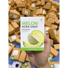 Load image into Gallery viewer, Melon Gluta Soap for Acne Back Body Acne Mark Fungus Ringworm Eczema 70g