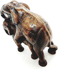 Load image into Gallery viewer, Resin 2 Elephant Sculpture Carved Figurine Antique Decor Collectibles Hand Craft