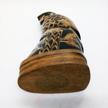Load image into Gallery viewer, Owl Sculpture Water Buffalo Horn Carved 6&quot; Feng Shui Decor Collectible Gift V.18