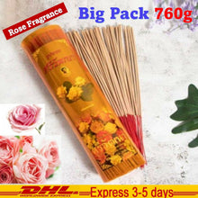 Load image into Gallery viewer, Incense Scent Rose Thai Natural Ingredient Fragrance BIG PACK Long 32cm 760g