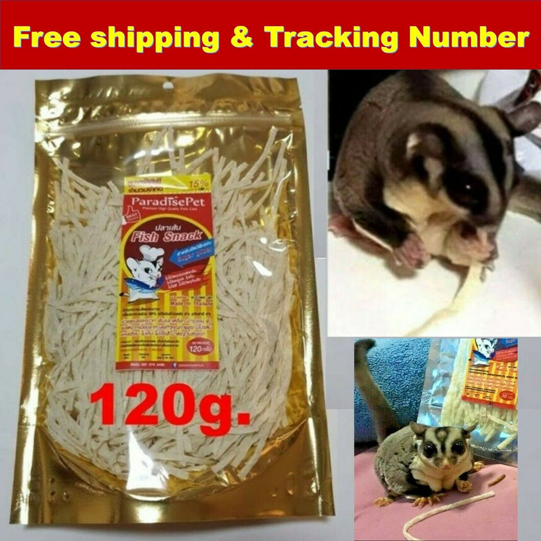 Paradise Pet Fish Protein Snack Hamster Sugar Glider Animal Teeth Care 120g