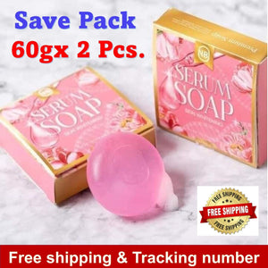 2x NB SERUM SOAP Reduce Acne Freckle Dark Spots Brighten Smooth Clear Face 60g