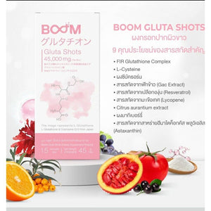 5x Boom Gluta Shots Instant Powder Radiant Absorbed Anti-Oxidant Booster