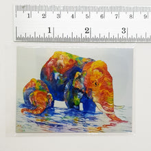 Load image into Gallery viewer, Fine Arts Elephant 3 Magnet Fridge gift set Collection scarce rare Oil painting