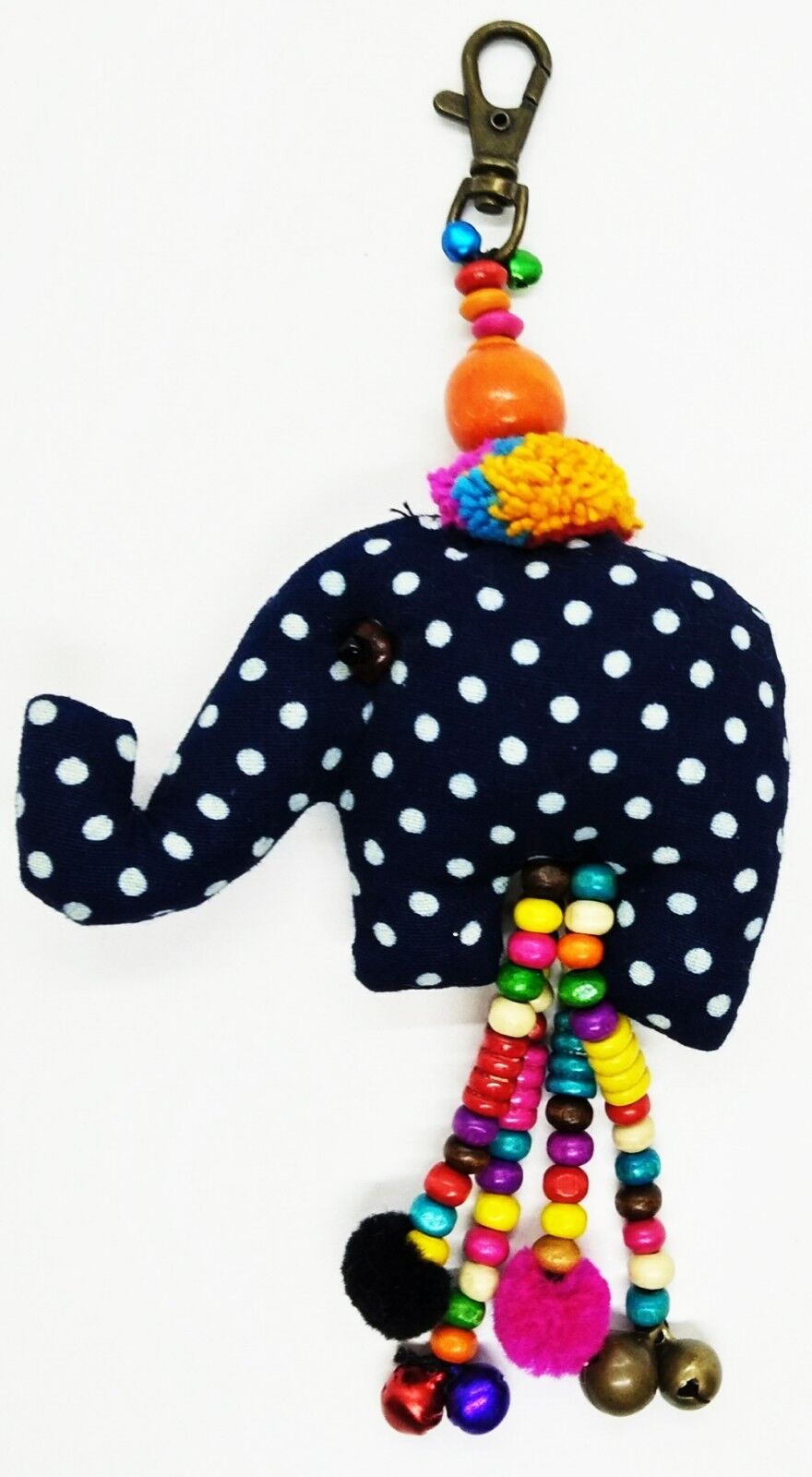 Fabric Cute Animal Elephant Doll Pattern Scotch Keyring Sewing Charm Lover