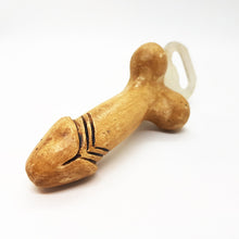 Load image into Gallery viewer, Opener Beer Bottle Penis Figured Wood Vintage Collectibles Drink Accessories