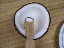Load image into Gallery viewer, Thai Kitchen Tools Coconut Scraper Shredder Vintage Grater Hand Wooden