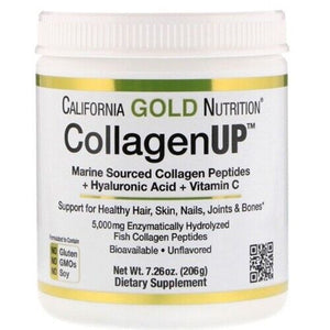 California Gold Nutrition CollagenUP Marine Collagen Hyaluronic Acid Vitamin C