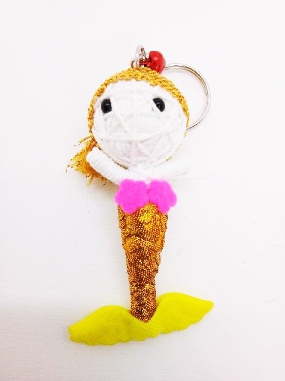 Little Mermaid Handmade Rope Keyring Charm Cute Souvenir miniature