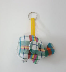 Fabric Keyring Mini Doll Gift Elephant Pattern Scotch Hand sewing charm gift
