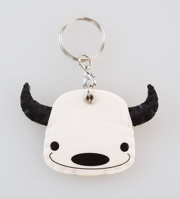 Handmade fabric keyring Buffalo ideas pattern animal charm lovely pet keychain
