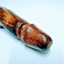 Load image into Gallery viewer, 8&quot; WOODEN BOTTLE OPENER Penis Shape Phallic Wood Carved Collectible Gift