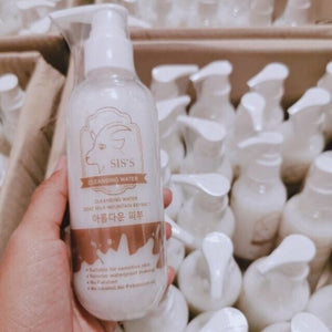 2x SIS'S Cleansing Water Goat Milk Clean Face Reduce Acne Soft Bounce Smooth