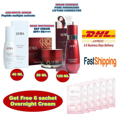 SEWA Insam Essence Age Serum Day Anti Aging Radiant Smooth Soft Skin Lifting Set