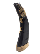 Load image into Gallery viewer, Owl Sculpture Water Buffalo Horn Carved 9&quot; Feng Shui Decor Collectible Gift 2