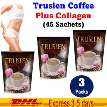Load image into Gallery viewer, 3 x Truslen Coffee Collagen Plus Control Weight Break Down Fat Slimming No Sugar