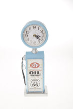 Load image into Gallery viewer, Vintage Metal Clock Route 66 Design Classic Collectible Fancy Blue Decor Classic
