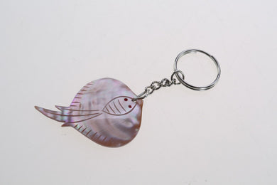 Mini Stingrays Keyring Shell Natural Carve Figurine Keychain Sea Design Cute
