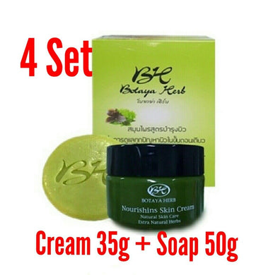 4 Set Nourishing Herbal Cream & Soap Solve Acne Freckles Dark Spots Corrector