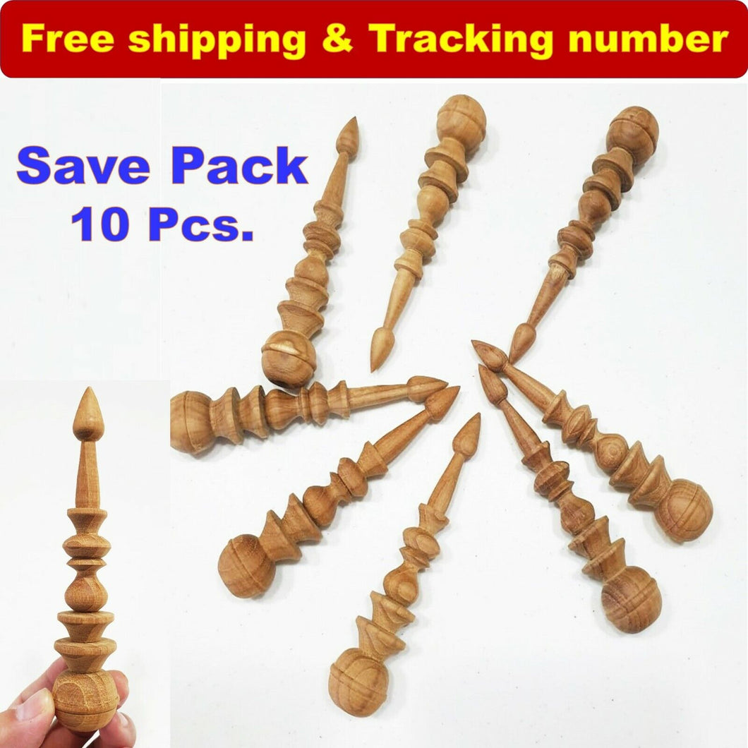 10x Wooden Teak finials Antique Clock Furniture home decor Vintage DIY 5