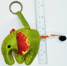 Load image into Gallery viewer, Elephant Pattern Scotch Animal Lover Doll Keyring Sewing Charm Cute Fabric