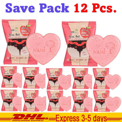 12x Nami Aura Butt Gluta - Collagen Scrub Soap Underarms Groin Skin Buttocks 60g