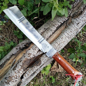 ARANYIK Knife Machete Thai Authentic Wood Handle Blade Handmade Hiking Style