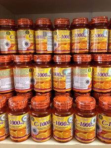 100 Pcs.AUTHENTIC ACORBIC VITAMIN C-1000 MG Radiant Skin Fast ship DHL express