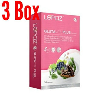 3 Box Gluta Plus Whitening Brighten Healthy skin lightening body Nourishing face