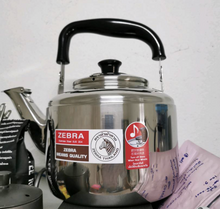 Load image into Gallery viewer, Zebra Brand Whistle Kettle Century Stainless Steel Thai kitchen Stove Top
