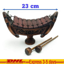 Load image into Gallery viewer, Xylophone Teak Wooden Musical Instruments Traditional Thai wood 8 Bar 23cm 8 Bar