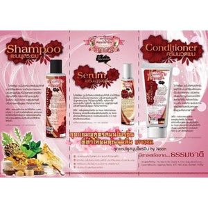 2x Noon Chinese Herbal Long Hair Shampoo Conditioner Serum Straightening set